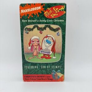 The Ren and Stimpy Show VHS Tape Have Yourself A Stinky Little Christmas 1990s